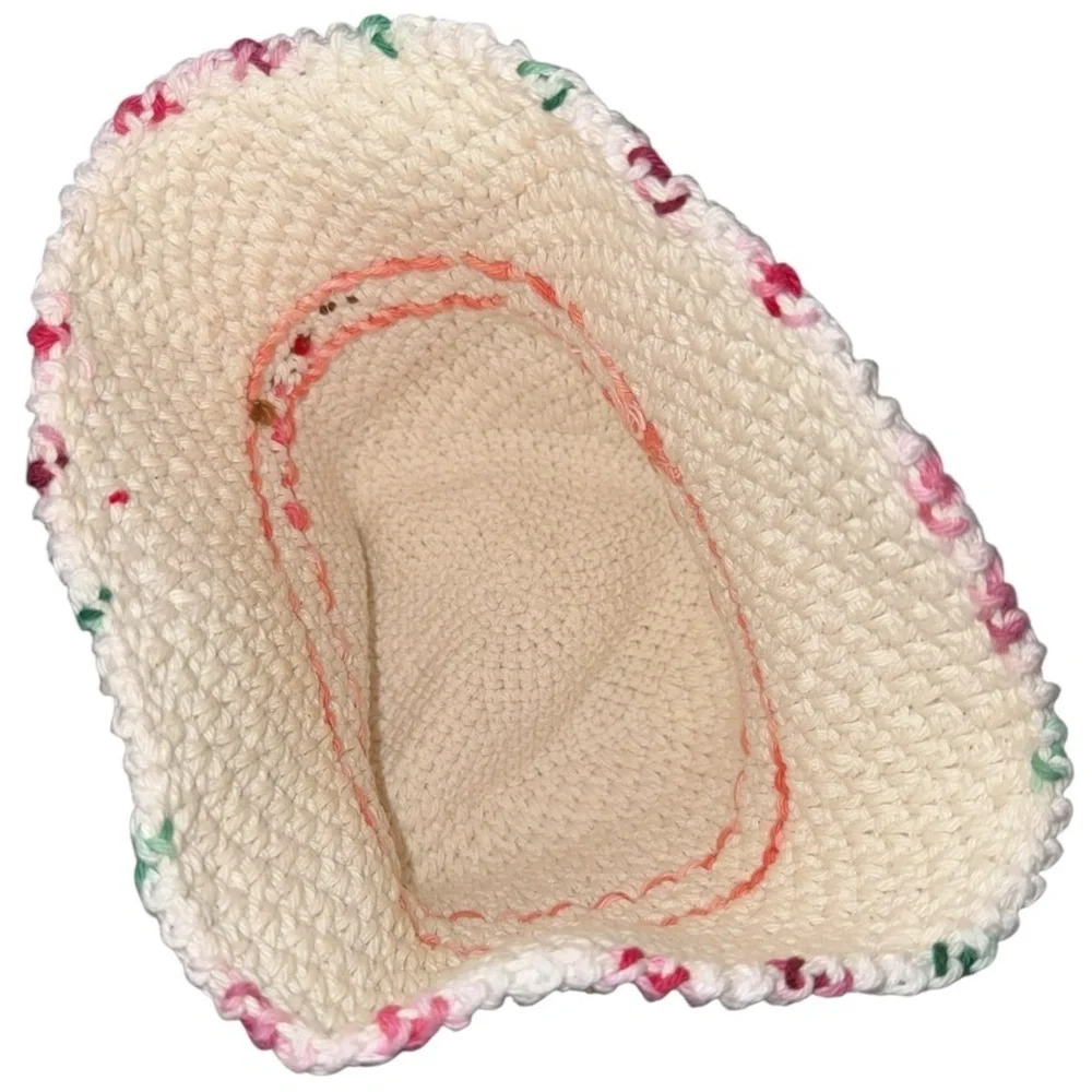 COTTAGECORE GRANNY CORE FLOWER HAT CROCHET / HANDMADE